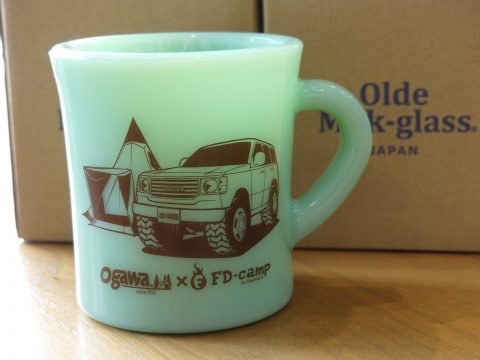 Olde Milk-glass ランクルガラスマグカップ　Jadite　ジェード